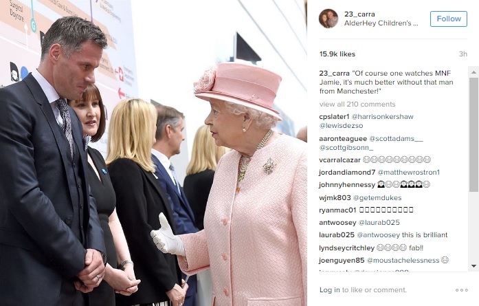 Jamie Carragher Queen