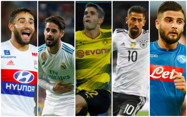 Fekir, Insigne, Isco, Pulisic