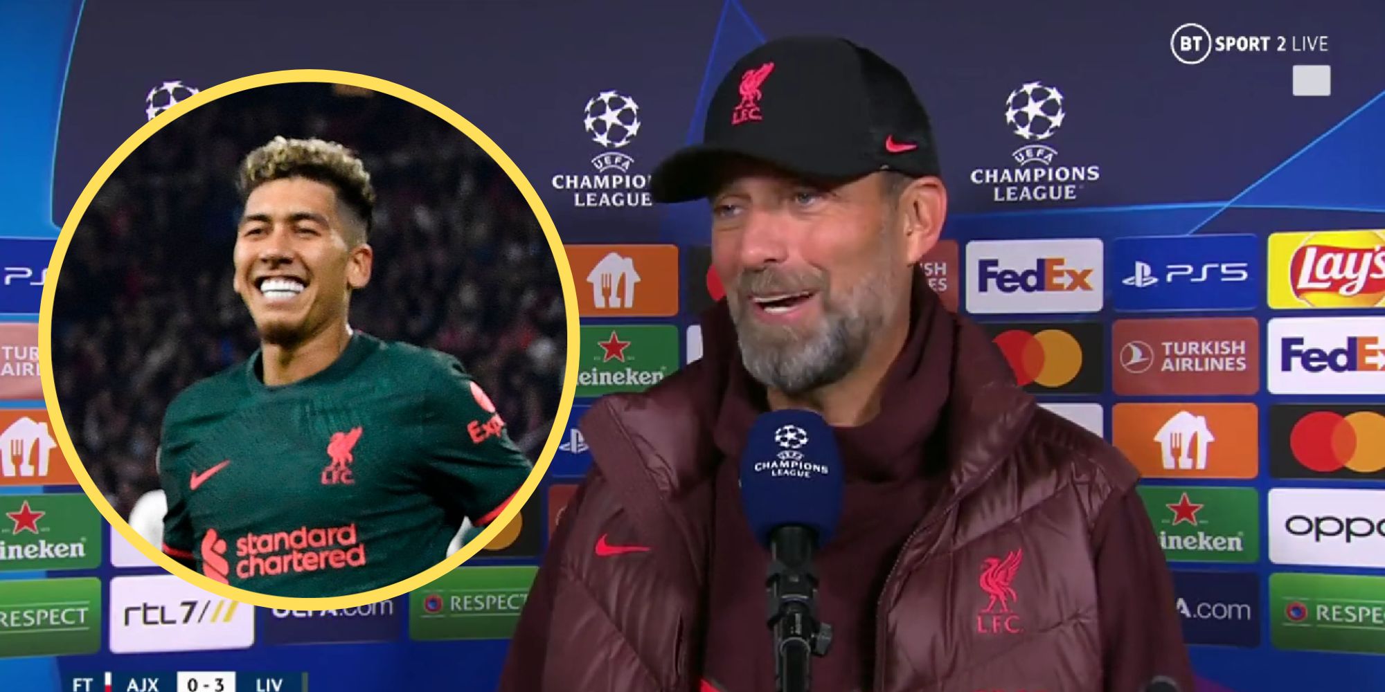 Firmino, Nunez, Klopp