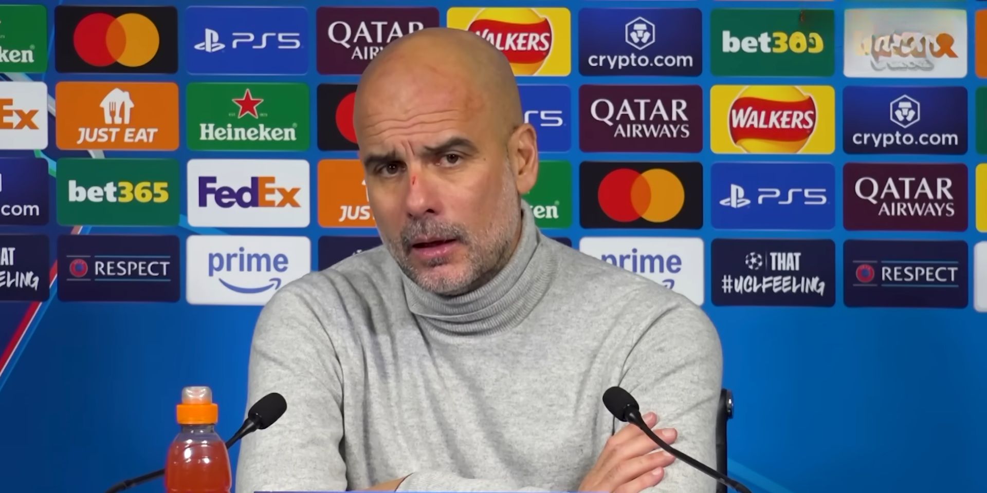 Pep Guardiola speaks after Feyenoord draw with City