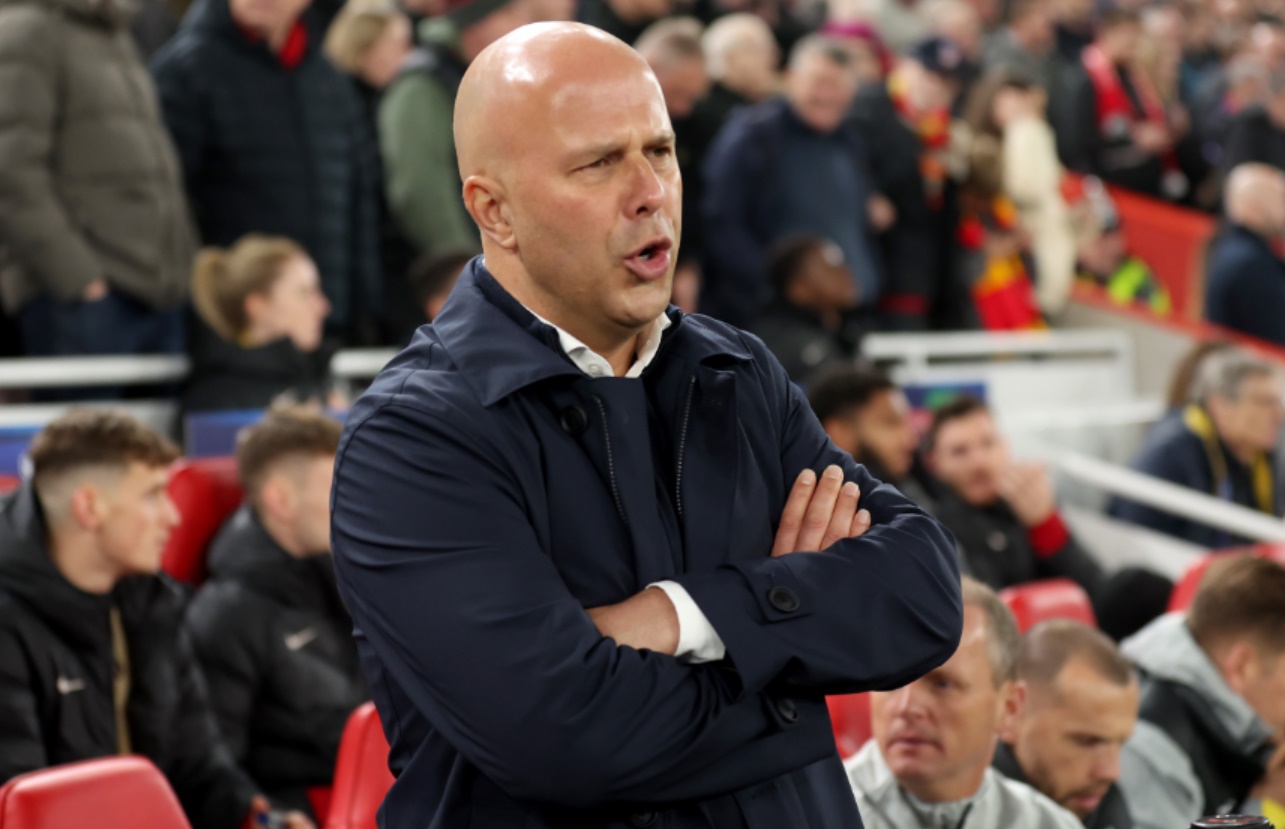 Arne Slot's Liverpool could go eight points clear of Man City with a win this afternoon