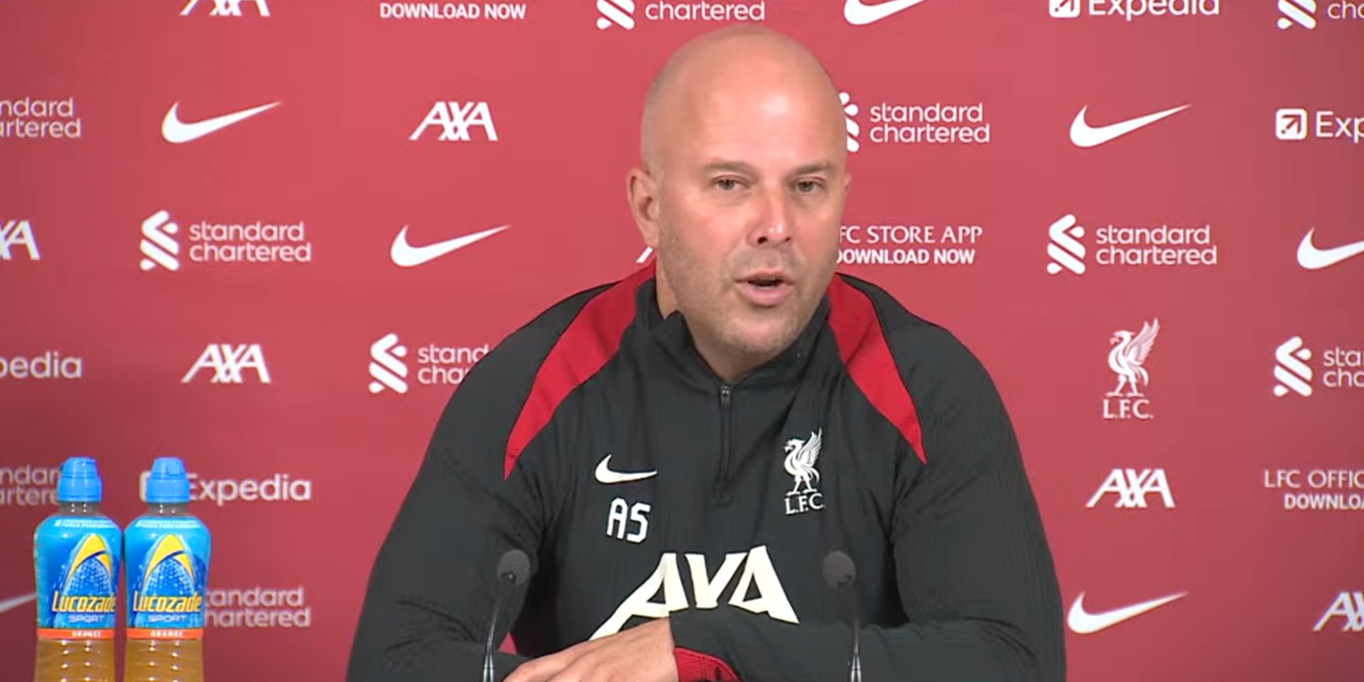 Arne Slot on the Merseyside Derby