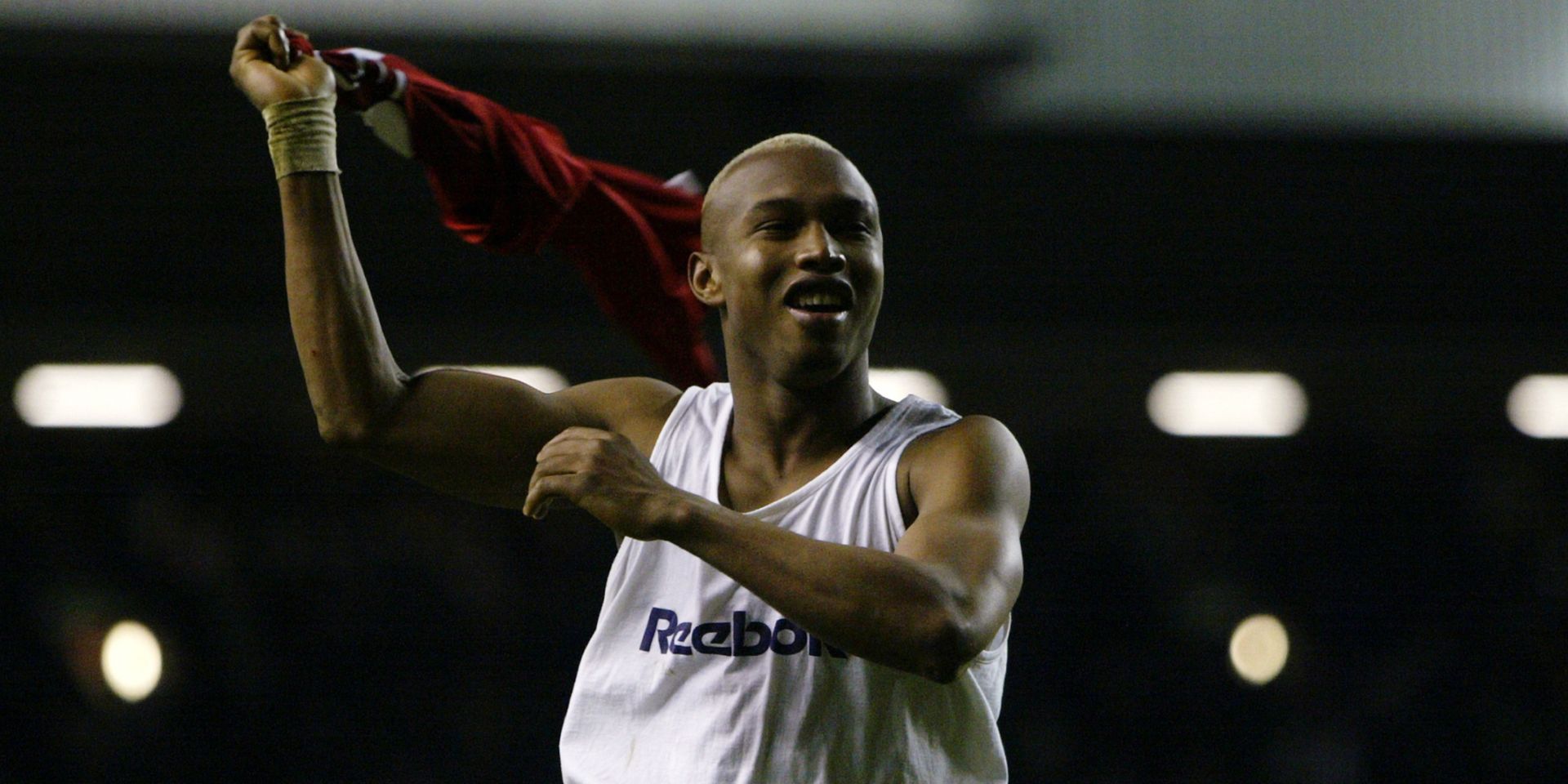 El Hadji Diouf scores for Liverpool in a shoot-out