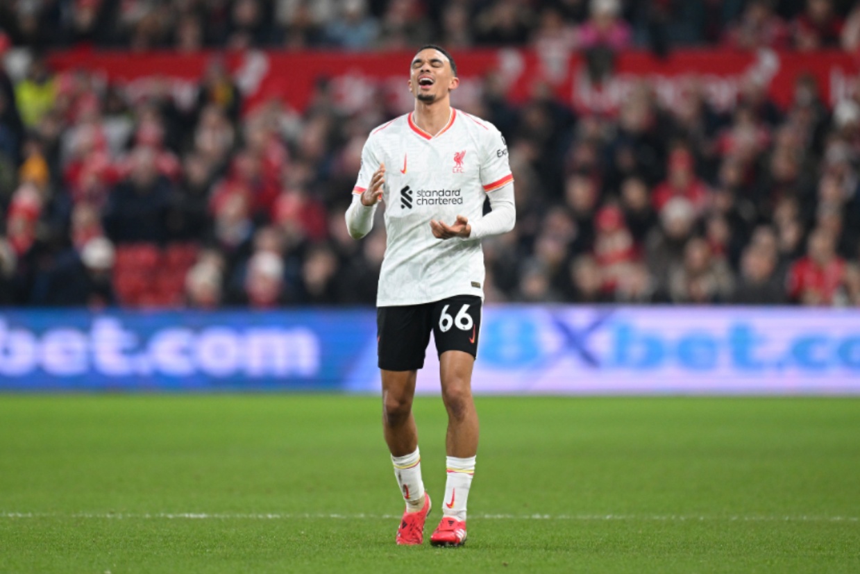 Trent Alexander-Arnold produced a killer pass for Mo Salah against Nottingham Forest
