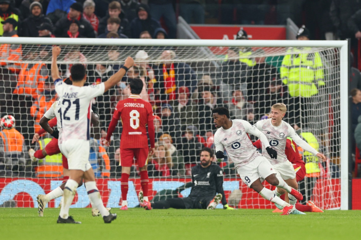 Jonathan David scored against Liverpool and later described them as the 'best team in the world