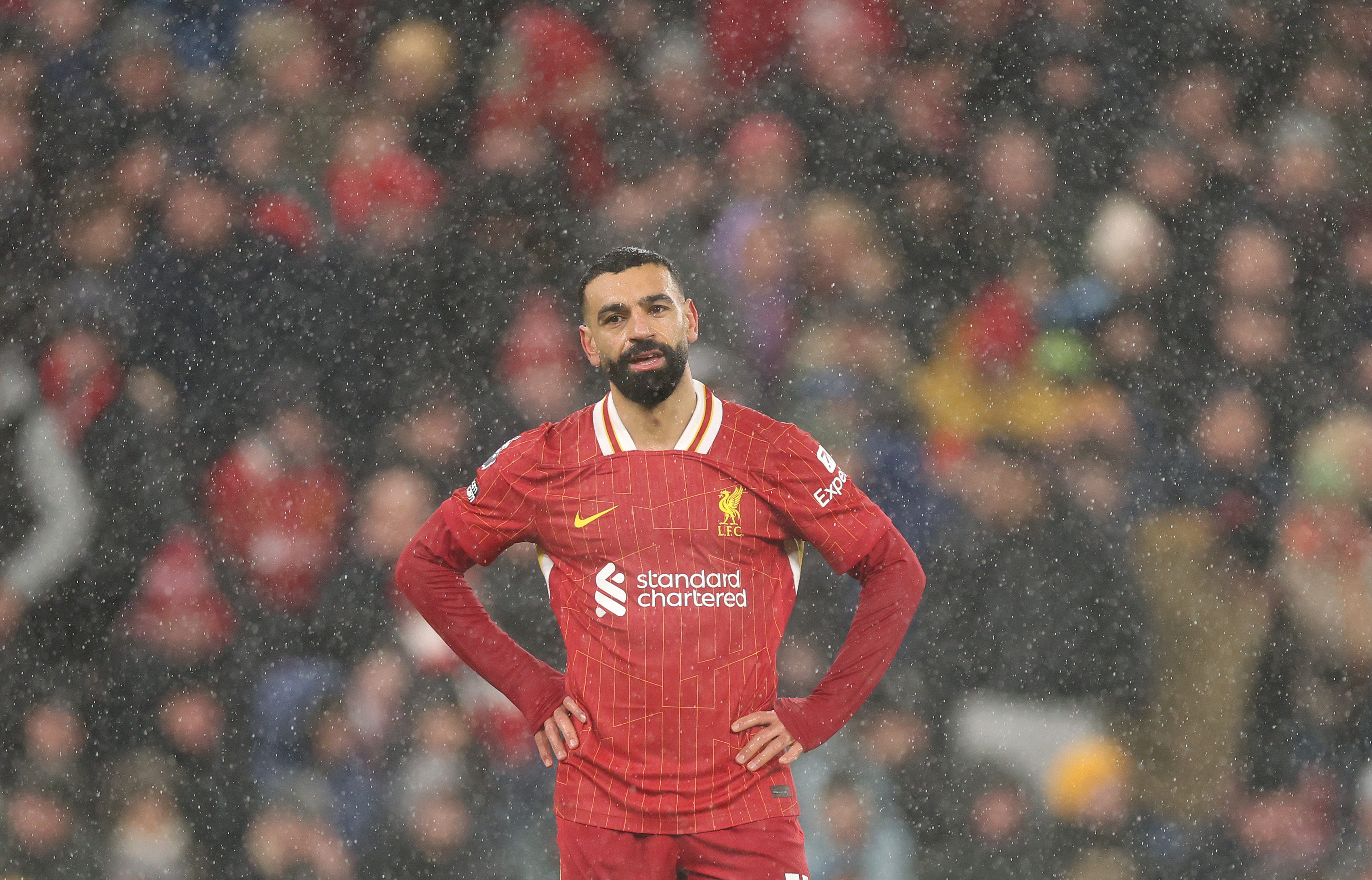 Mo Salah against Manchester United