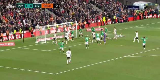 Darwin Nunez fails to find the back of the net against Plymouth