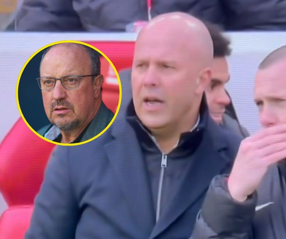 A viral clip of Arne Slot has echoes of the famous Rafa Benitez 'magic' footage from 2005