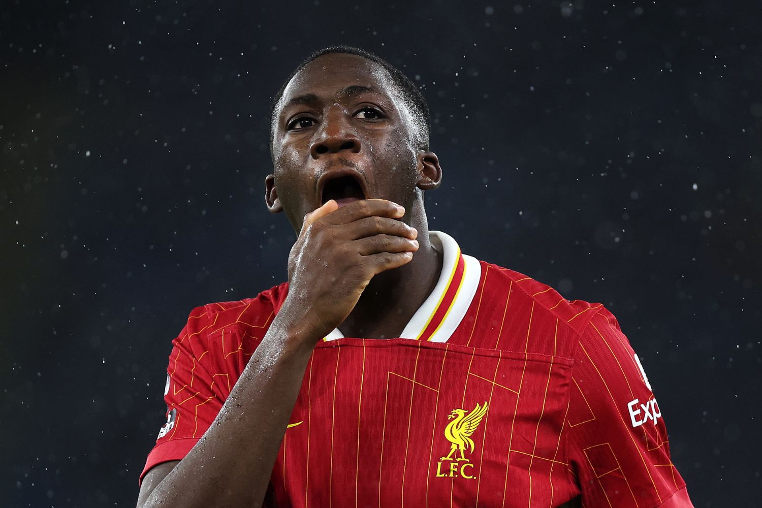 Ibou Konate in action for Liverpool
