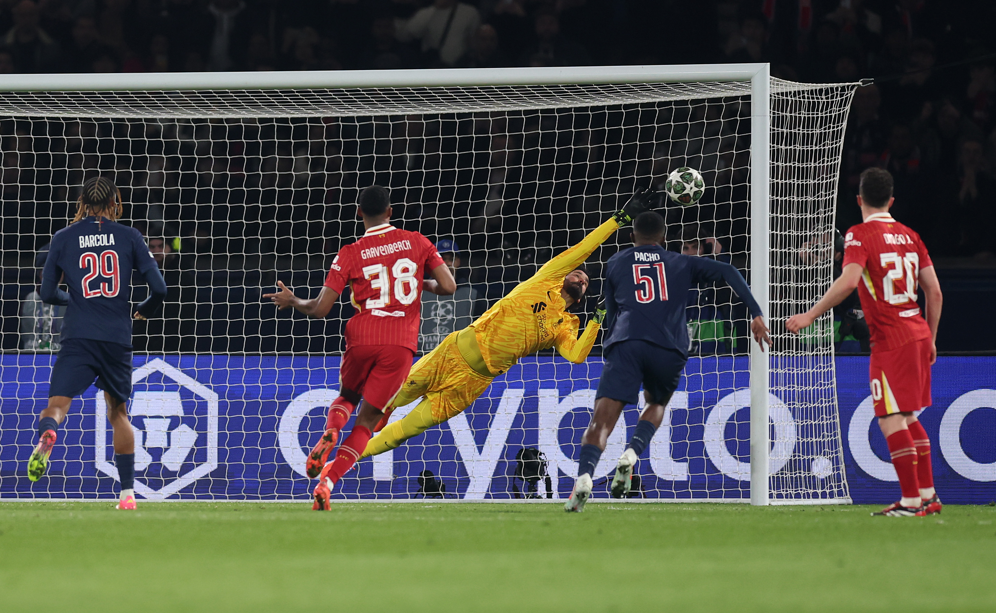 Alisson was Liverpool's hero with nine saves in the win over PSG