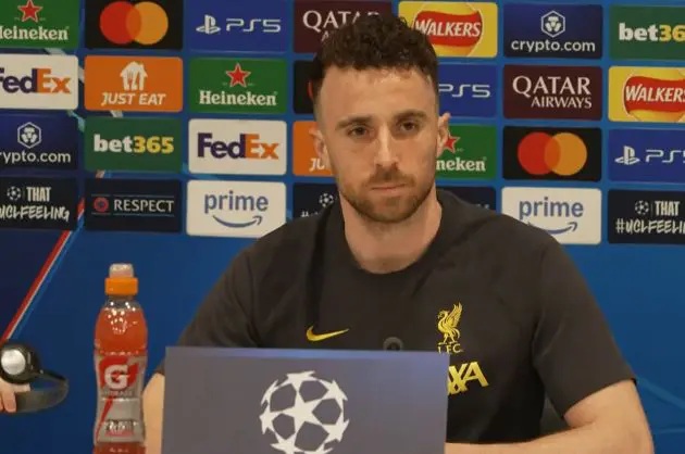 Diogo Jota has admitted that he hasn't been in his best form recently