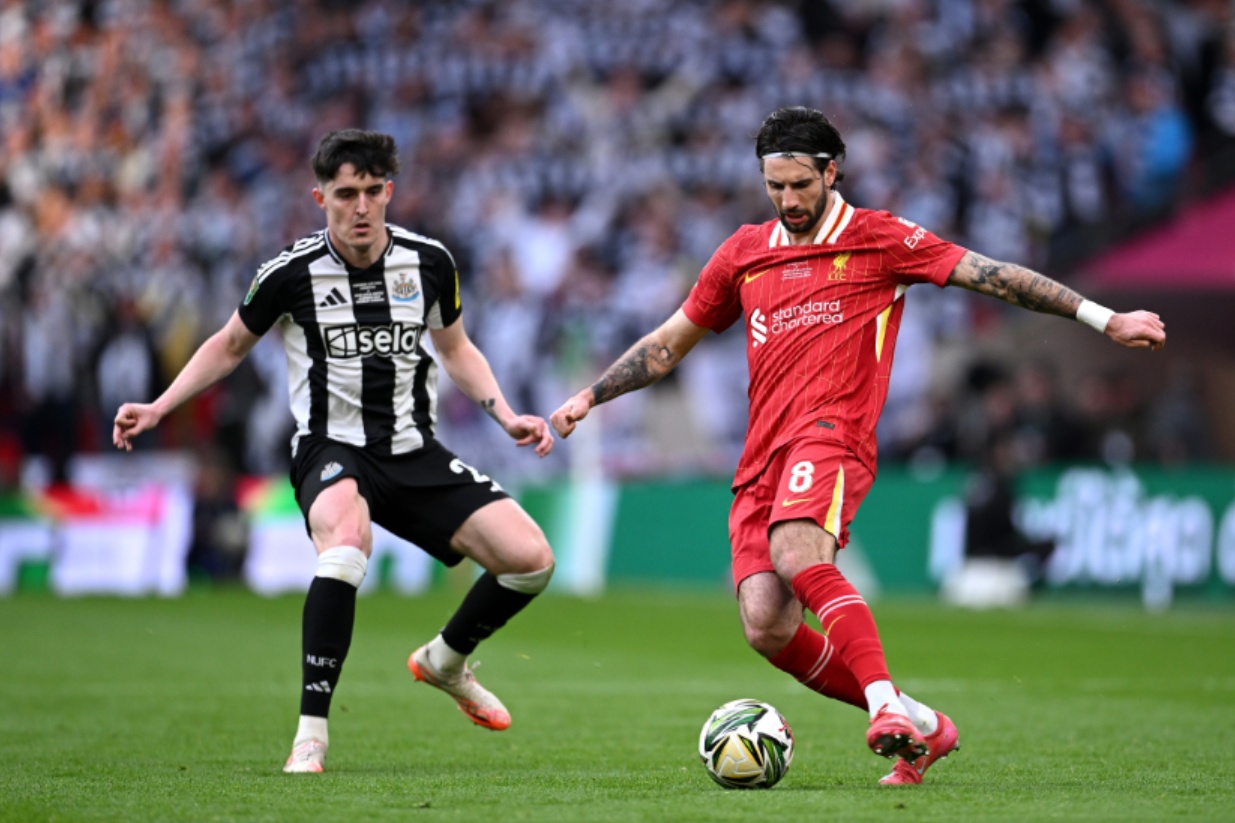 Dominik Szoboszlai couldn't hide his frustration at full-time in the Carabao Cup final