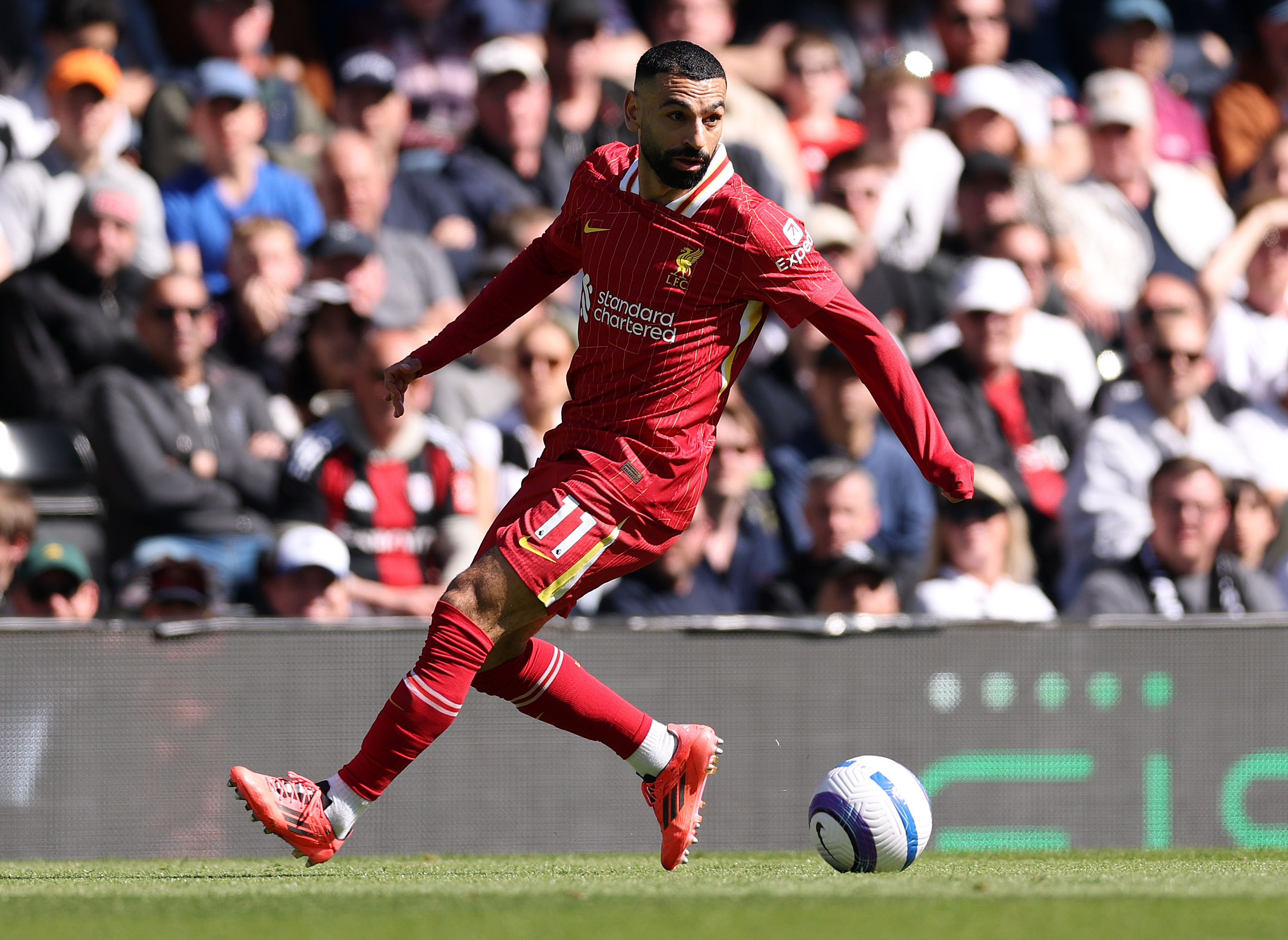 Jamie Carragher said that Mo Salah was 'playing like he's training' against West Ham