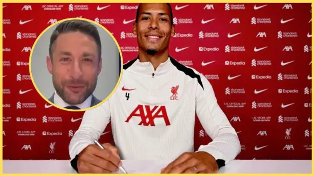 David Ornstein has revealed Virgil van Dijk's new weekly wage at Liverpool