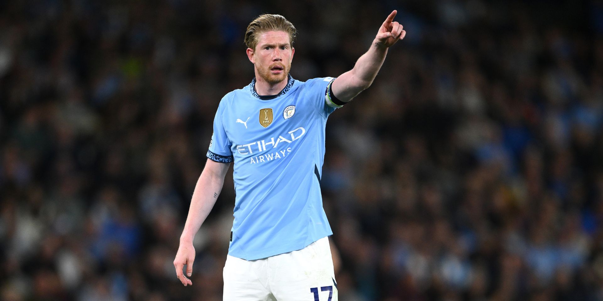 Kevin De Bruyne in action for Manchester City