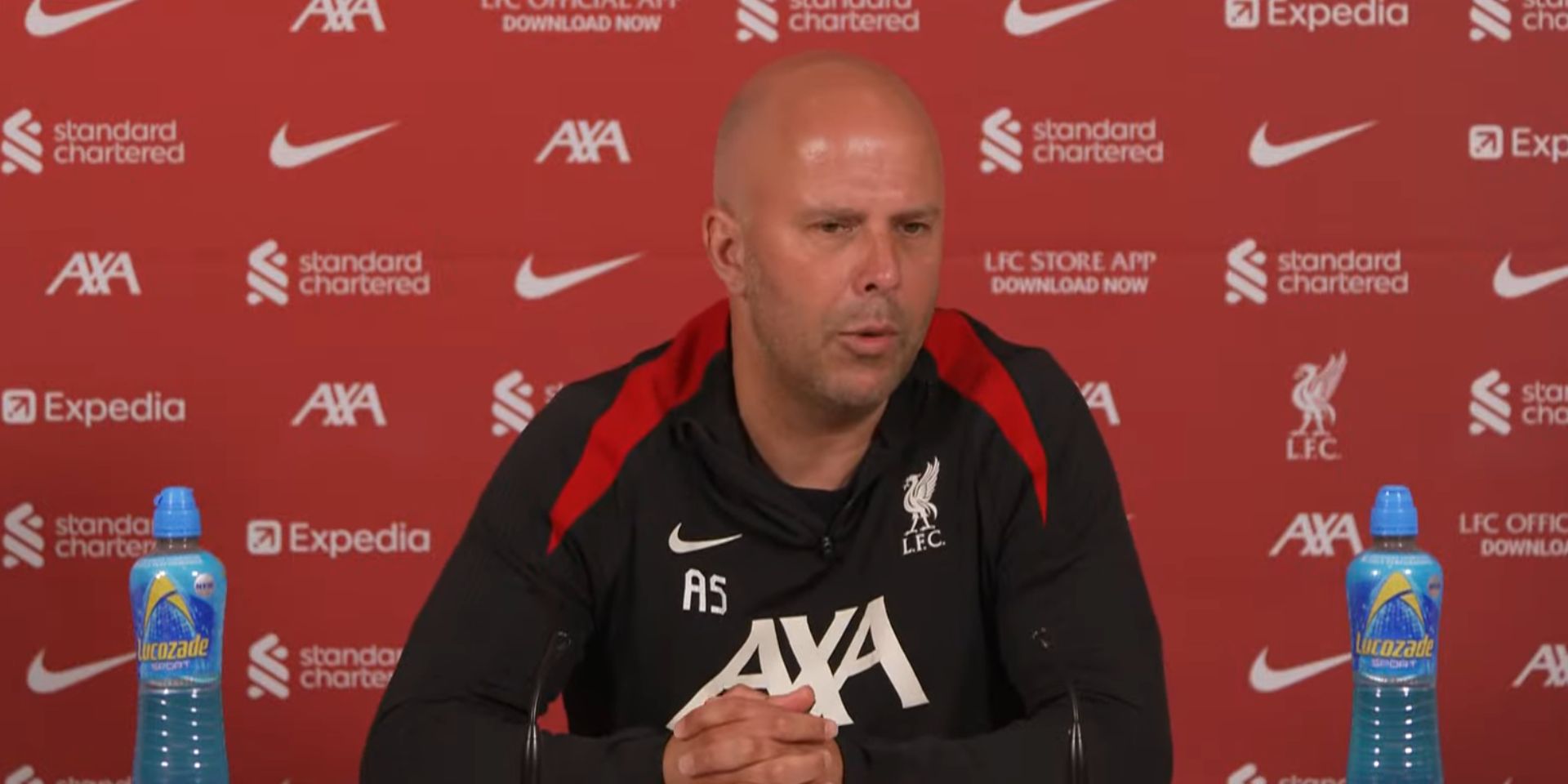 Arne Slot on Trent Alexander-Arnold