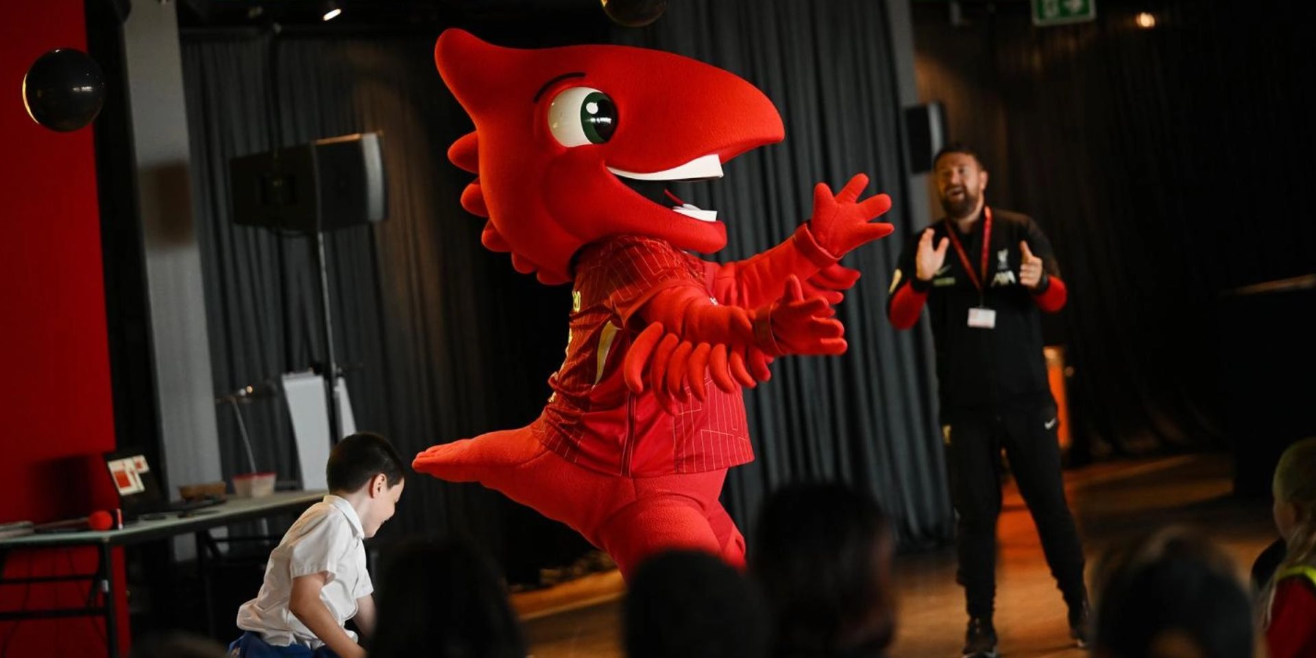 Mighty Red attends the LFC Foundation's Istanbul event