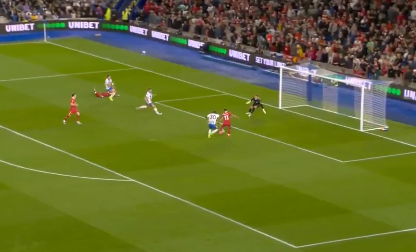 Mo Salah contrived to miss from six yards out against Brighton