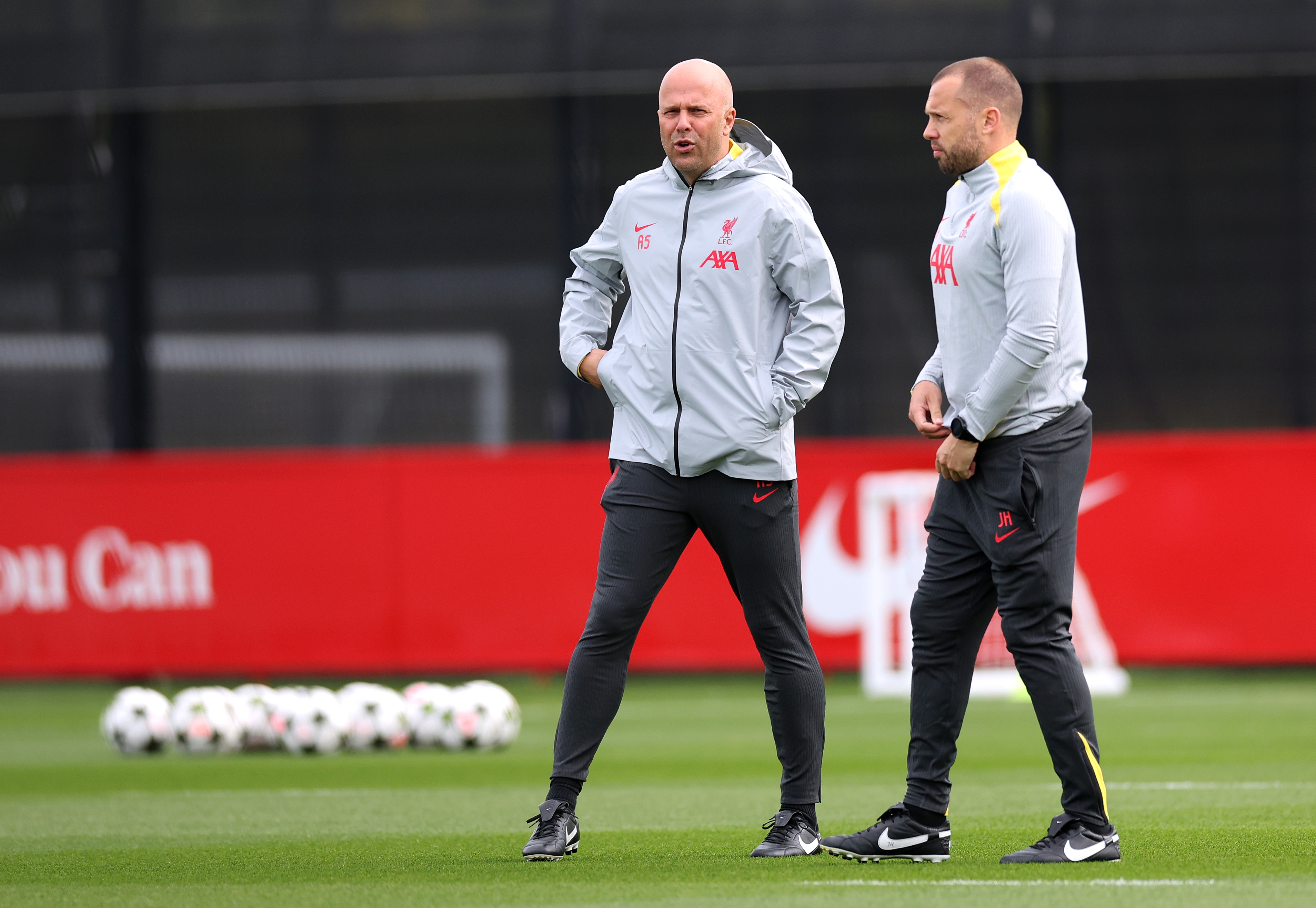 Arne Slot and John Heitinga