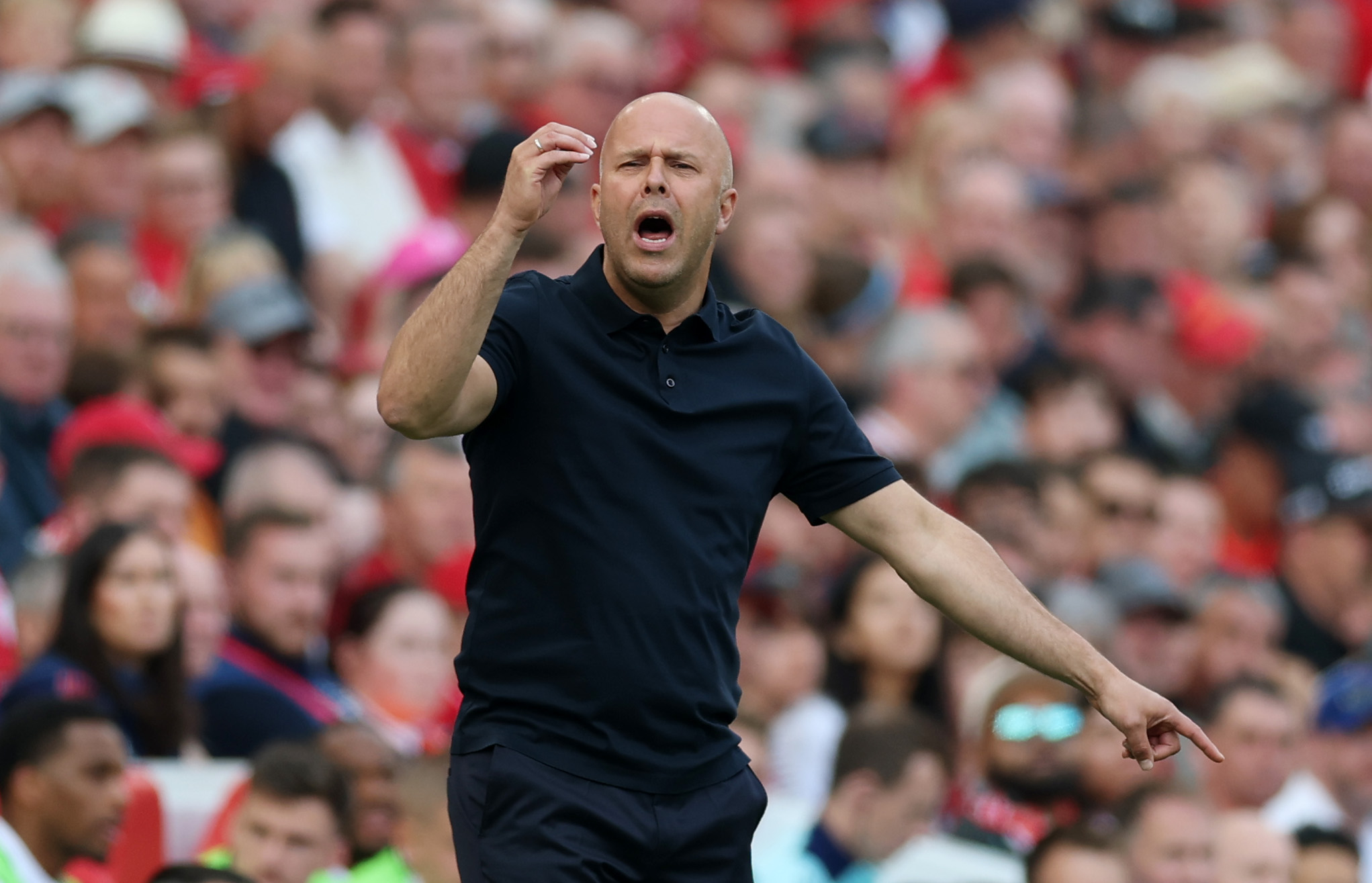 Arne Slot couldn't believe that Andy Robertson's stoppage-time goal against Arsenal was disallowed
