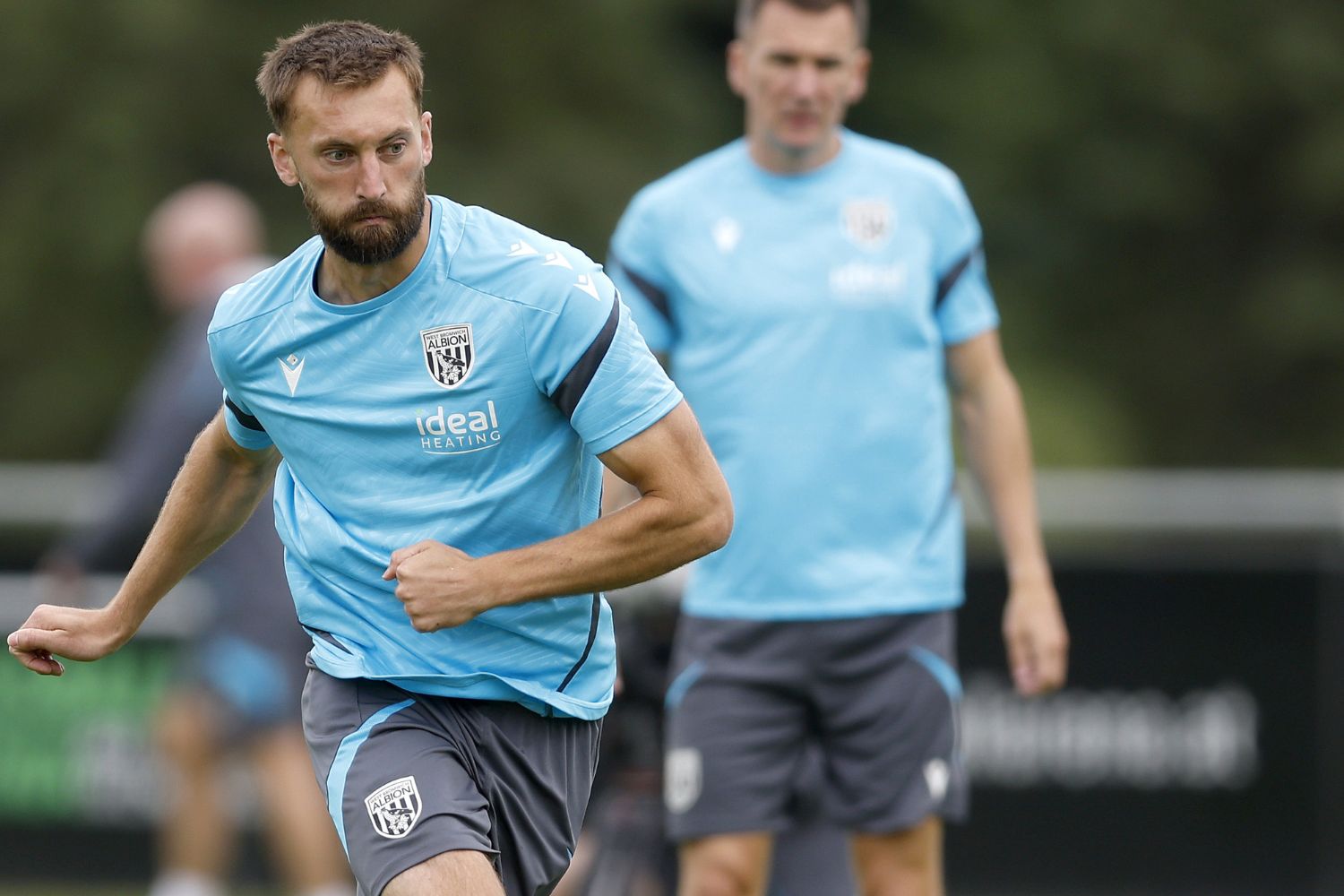 Nat Phillips in training for West Bromwich Albion