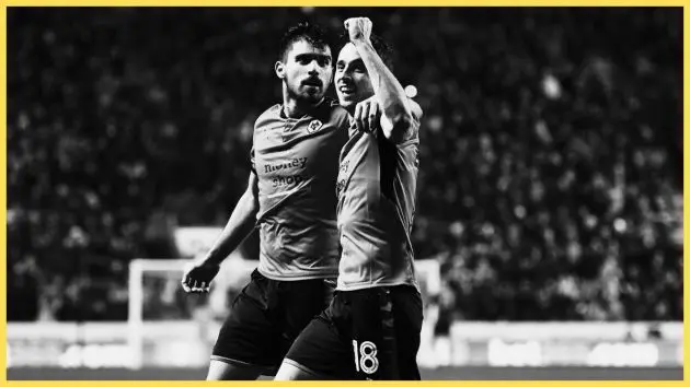 Diogo Jota and Ruben Neves for Wolves