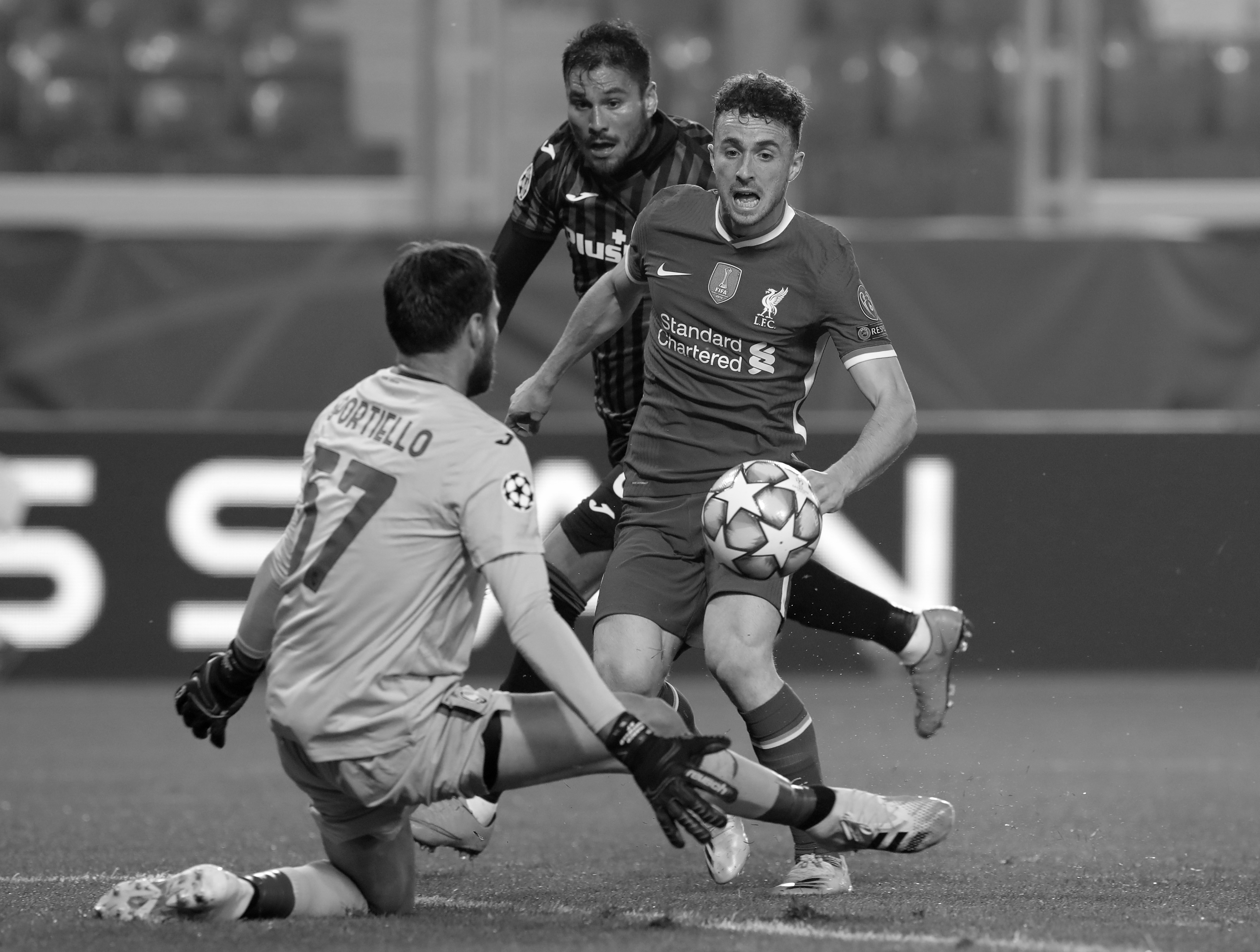 Among Diogo Jota's 65 goals for Liverpool was a hat-trick against Atalanta in November 2020