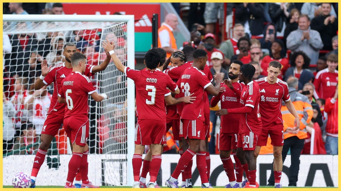 Mo Salah opened the scoring in Liverpool's second game against Athletic Bilbao on Monday