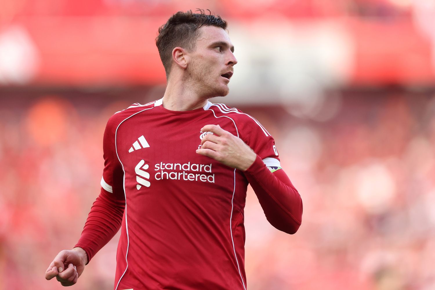 Andy Robertson at Anfield for Liverpool