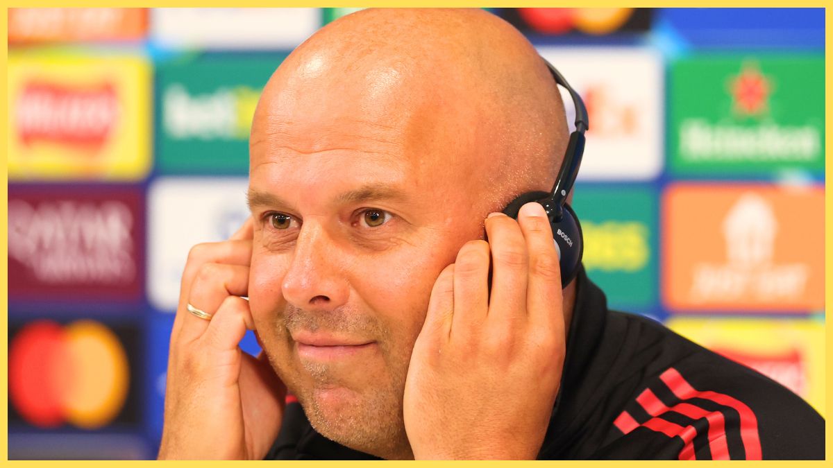 Arne Slot speaks with the press ahead of facing Atletico Madrid