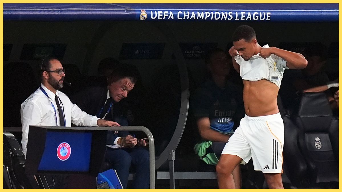 Trent Alexander-Arnold subbed off for Real Madrid