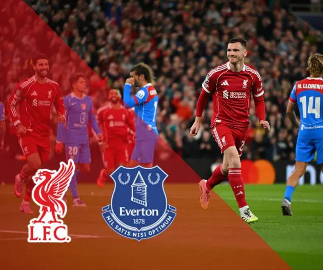 The Liverpool starting XI for the Merseyside derby has been named