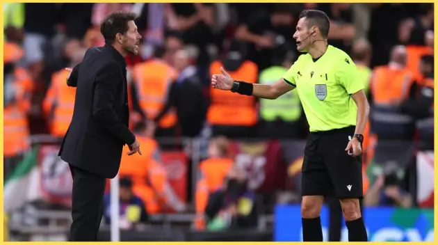 Diego Simeone has spoken out after being 'insulted' by Liverpool supporters at Anfield