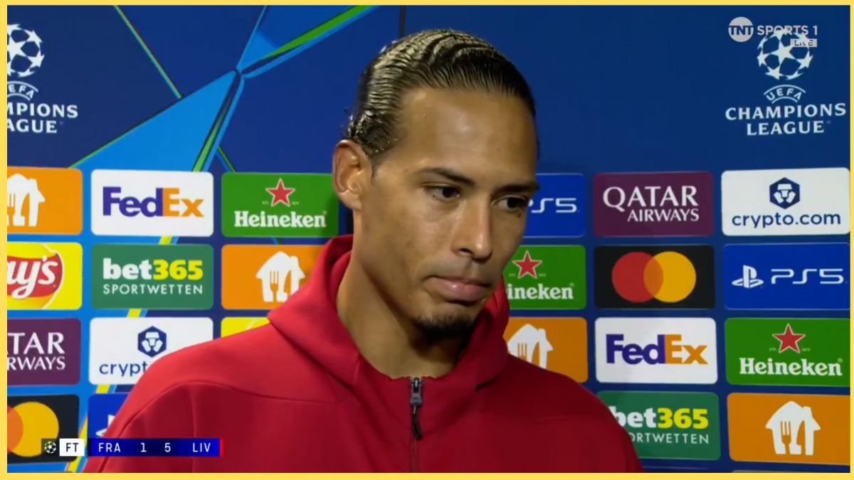 Virgil van Dijk speaks after beating Eintracht Frankfurt