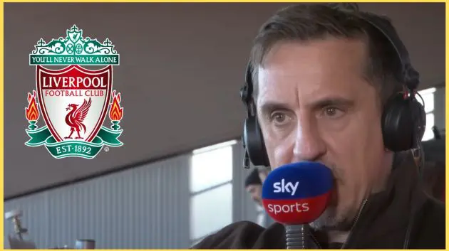 Gary Neville was at a loss to explain one Ibrahima Konate error against Chelsea
