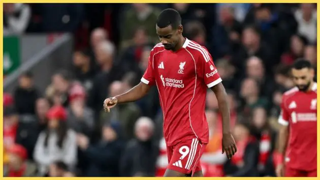 Alexander Isak against Nottingham Forest