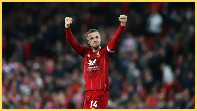 Jordan Henderson salutes Liverpool fans