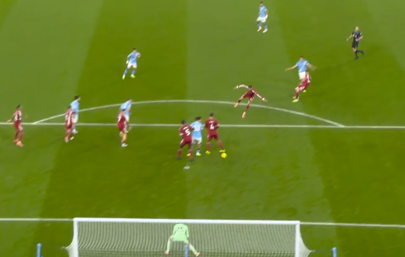 Nico Gonzalez's shot deflected off Virgil van Dijk on its way into the net for Man City's second goal