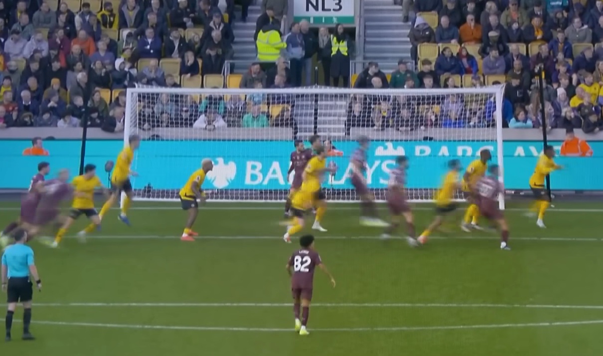 Bernardo Silva appeared to nudge Jose Sa just before John Stones' winner at Molineux