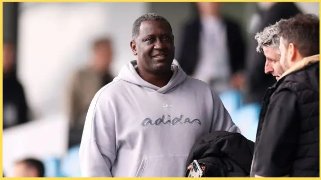 Former Liverpool player Emile Heskey at Manchester City's academy
