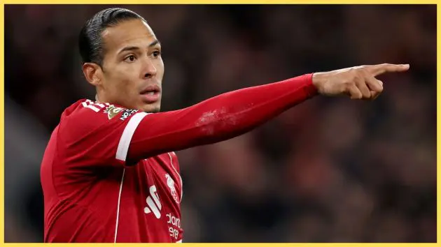 Virgil van Dijk in action against Brighton