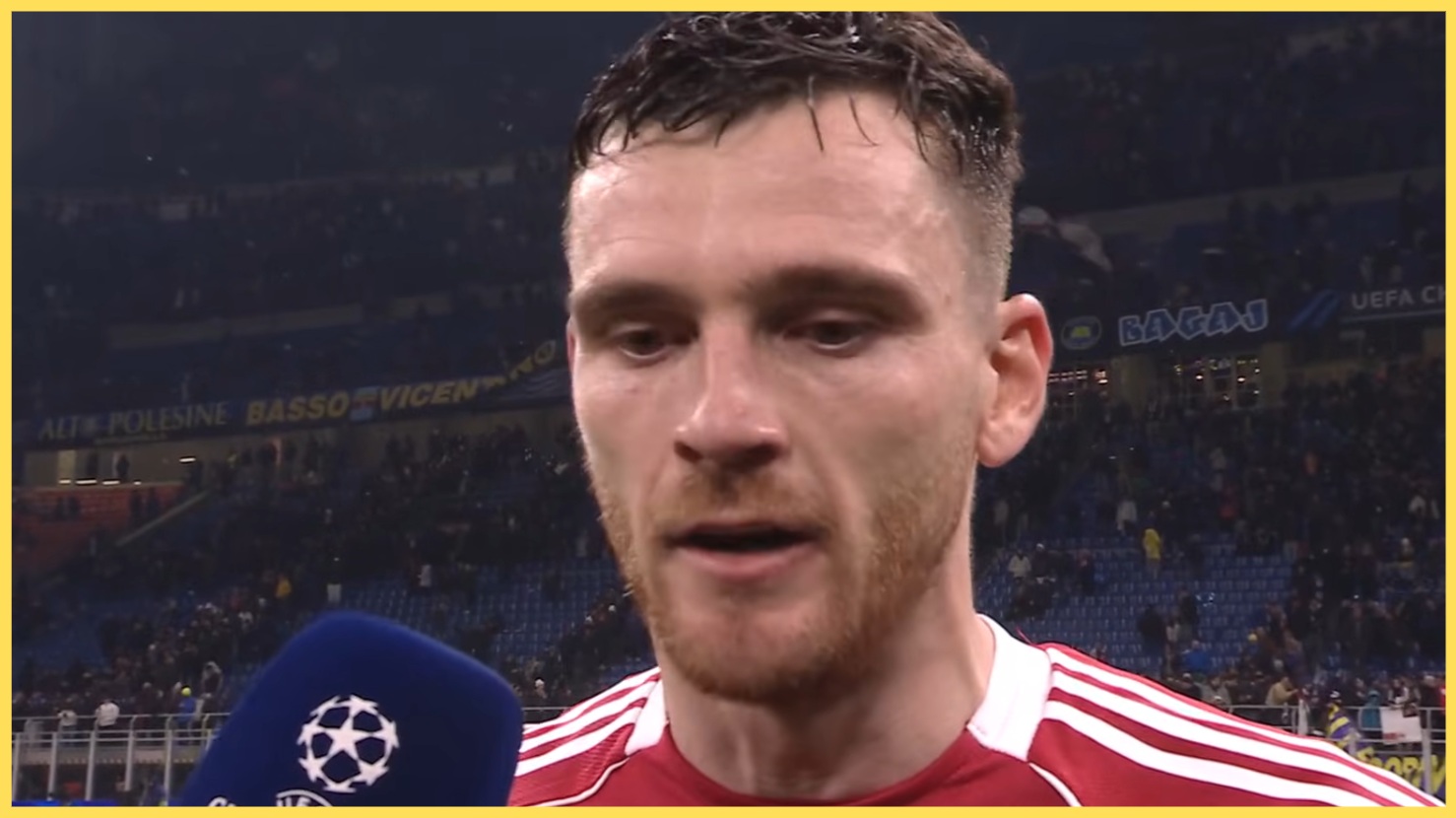 Andy Robertson admitted that Liverpool's penalty against Inter Milan may have been 'soft'