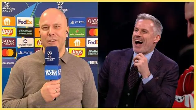 Jamie Carragher and Arne Slot speak after Liverpool beat Marseille