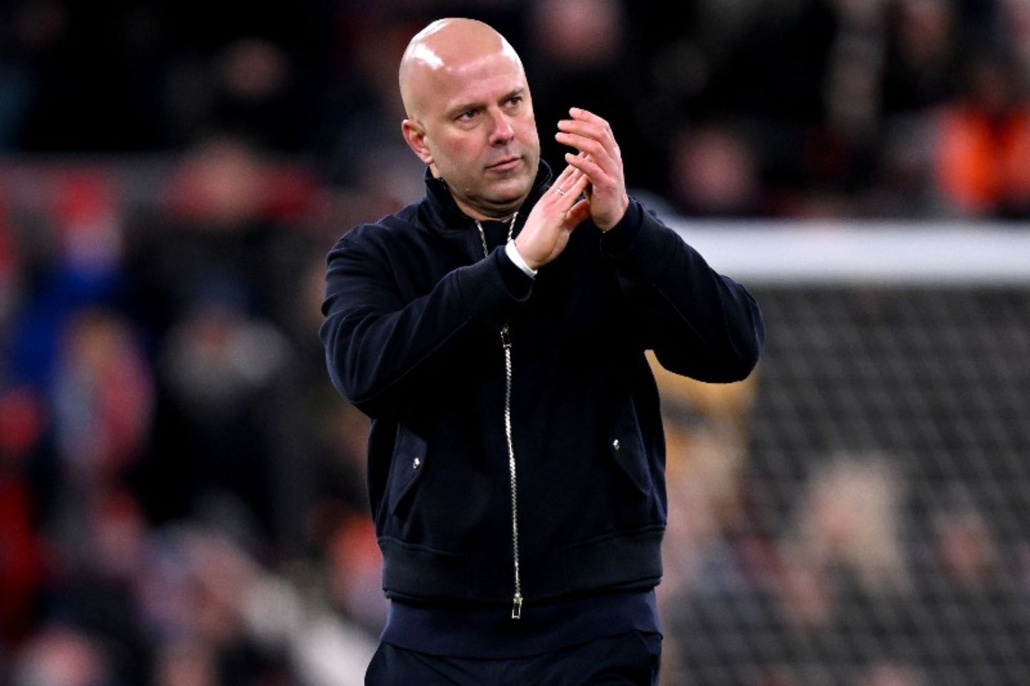 Arne Slot salutes fans after Brighton win