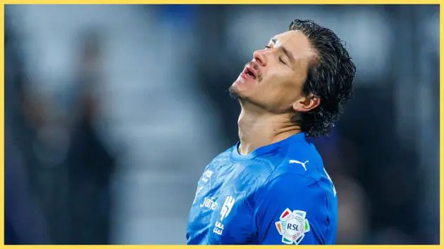 Darwin Nunez of team Al-Hilal FC during the Saudi Pro League match between Al Hilal and Al Khaleej