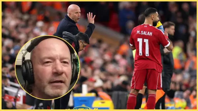 Alan Shearer and Arne Slot have both commended Mo Salah's work rate in recent games