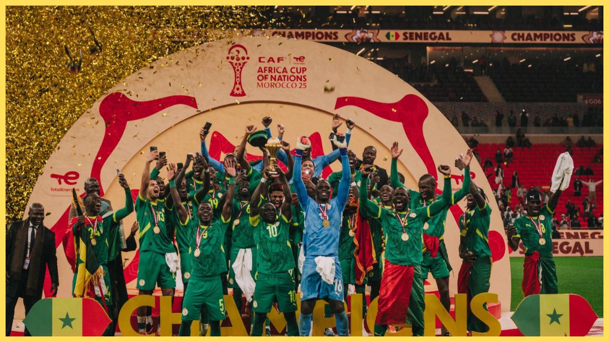 Sadio Mane and Senegal celebrate AFCON victory