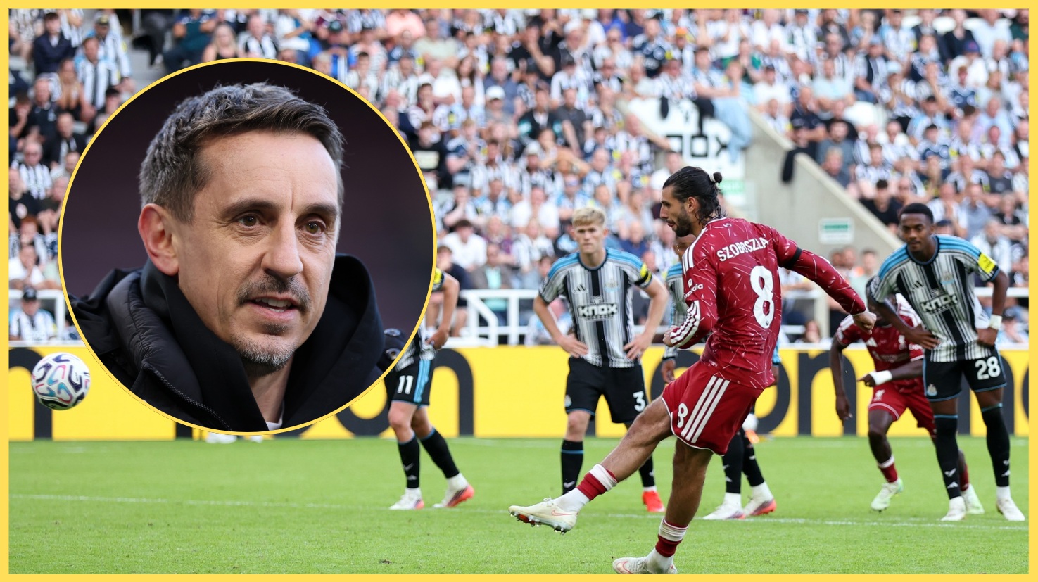 Dominik Szoboszlai scores a late penalty for Liverpool away to Newcastle