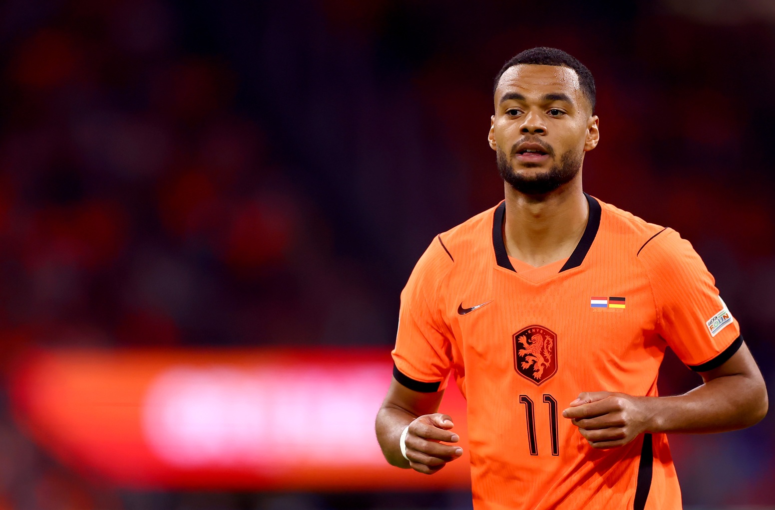 Cody Gakpo in action for Netherlands in the UEFA Nations League