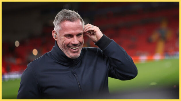 Jamie Carragher smiles.